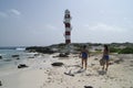 Lighthouse, Cancun beach, Mexico Royalty Free Stock Photo
