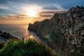 Lighthouse at Cap de Formentor in Mallorca at the sunrise Royalty Free Stock Photo