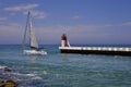 Lighthouse of Capbreton in France Royalty Free Stock Photo