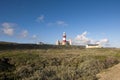 Lighthouse of Cape Agulhas, South Africa. Royalty Free Stock Photo