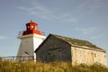 Lighthouse in Cape Breton Highlands National Park, Canada Royalty Free Stock Photo