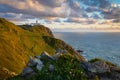 Lighthouse at Cape Cabo da Roca, Cascais, Portugal. Royalty Free Stock Photo