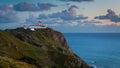 Lighthouse at Cape Cabo da Roca, Cascais, Portugal. Royalty Free Stock Photo