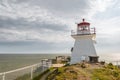 Lighthouse (Cape Enrage) Royalty Free Stock Photo