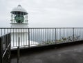 Lighthouse at cape Muroto during storm