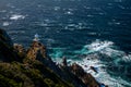 The lighthouse at the Cape Point in Cape of Good Hope Nature Reserve in Cape Town, South Africa Royalty Free Stock Photo