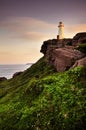 Lighthouse at Cape Spear, Newfoundland Royalty Free Stock Photo