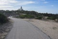 Lighthouse of Capo Testa in Sardinia Royalty Free Stock Photo