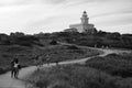 Lighthouse of Capo Testa in Sardinia Royalty Free Stock Photo