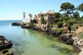 Lighthouse in Cascais, Portugal Royalty Free Stock Photo