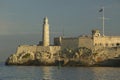 Lighthouse at Castillo del Morro, El Morro Fort, across the Havana channel, Cuba