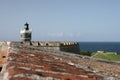 Lighthouse at Castillo San Felipe del Morro Royalty Free Stock Photo