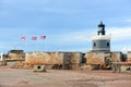 Lighthouse at Castillo San Felipe del Morro, San Juan Royalty Free Stock Photo