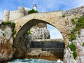 Lighthouse of Castro Urdiales, Cantabria, Spain Royalty Free Stock Photo