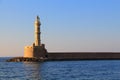 Lighthouse Chania Crete day shot Royalty Free Stock Photo