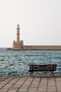 Lighthouse in Chania Royalty Free Stock Photo