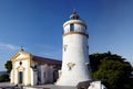Lighthouse and Chapel at Guia Fort in Macau, China