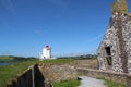 Lighthouse at Charles fort ruins Kinsale Ireland Royalty Free Stock Photo