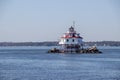 Historic Lighthouse on Chesapeake Bay Royalty Free Stock Photo