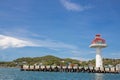 Lighthouse china sytle at Koh Sri-Chang ,Chonburi.