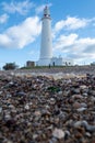 Lighthouse of the city of La Paloma in Rocha in Uruguay Royalty Free Stock Photo