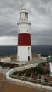 lighthouse on the coast, Europa point, Gibraltar Royalty Free Stock Photo