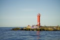 Lighthouse on coast