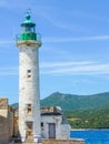 Lighthouse in Corsica near the sea Royalty Free Stock Photo
