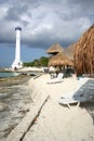 Lighthouse on Cozumel Royalty Free Stock Photo