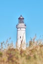 Lighthouse at the danish coast in Hirtshals