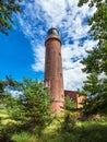Lighthouse Darsser Ort on the Baltic Sea coast Royalty Free Stock Photo