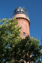 Lighthouse on Darsser Ort Royalty Free Stock Photo
