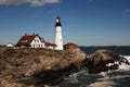 Lighthouse at dawn Royalty Free Stock Photo