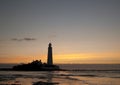 Lighthouse at Dawn Royalty Free Stock Photo