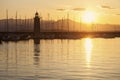 Lighthouse in Desenzano del Garda Royalty Free Stock Photo