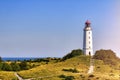 Lighthouse Dornbusch at Hiddensee island Royalty Free Stock Photo