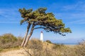 The lighthouse Dornbusch on the island Hiddensee