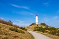 The lighthouse Dornbusch on the island Hiddensee, Germany Royalty Free Stock Photo