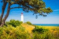 Lighthouse Dornbusch on the island Hiddensee, Ostsee, Germany