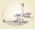 Lighthouse drawing