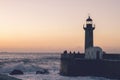 Lighthouse at dusk Royalty Free Stock Photo