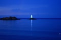 Lighthouse at dusk Royalty Free Stock Photo