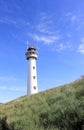 Lighthouse in Egmond aan Zee. North Sea, the Netherlands. Royalty Free Stock Photo