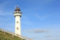 Lighthouse in Egmond aan Zee. North Sea, the Netherlands. Royalty Free Stock Photo