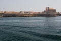 Lighthouse at the end of a road on the Island of Tabarca Royalty Free Stock Photo