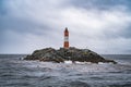Lighthouse at the End of the World, Beagle Channel, Ushuaia, Argentina Royalty Free Stock Photo