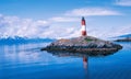 Lighthouse from the end of the world Ushuaia, Tierra del Fuego -Argentina Royalty Free Stock Photo