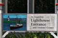 Lighthouse entrance in St. Augustine Light Station, a lighthouse in St. Augustine, Florida. Royalty Free Stock Photo