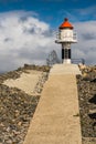 Lighthouse at the entrance to Reine Fjord