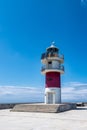 Lighthouse Faro de Cabo Ortegal along the road to San Andres de Teixido, A Coruna Province, Galicia, Spain